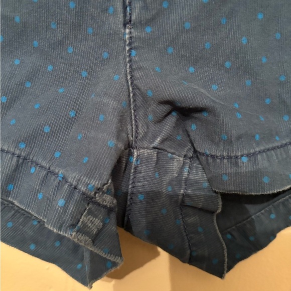 Y2k low rise Navy blue shorts with polka dots - Picture 3 of 7